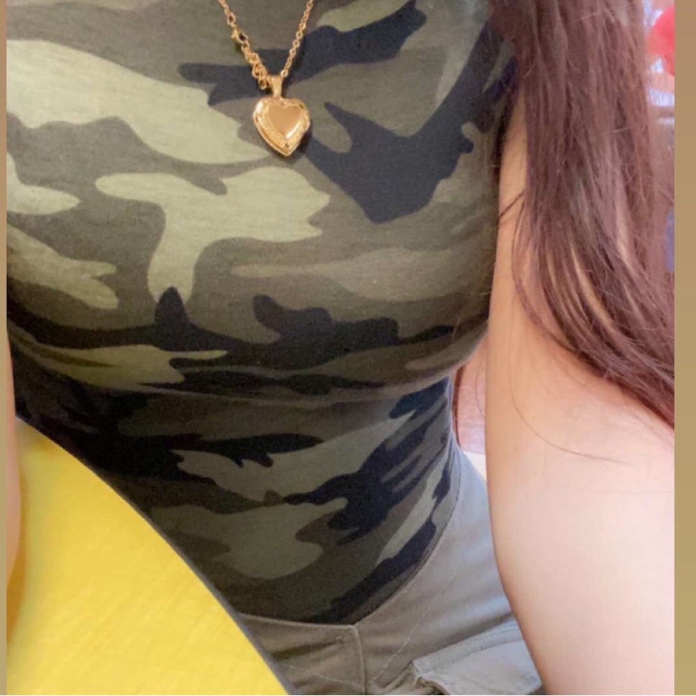 Green army bodysuit